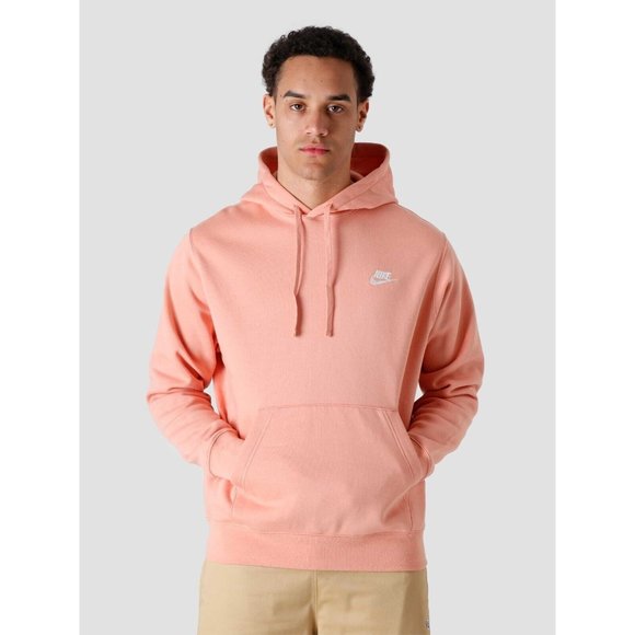 Nike Sportswear Club Fleece Sweatsuit Men XL Set Spring Pink Black Tracksuit NWT - Picture 2 of 7